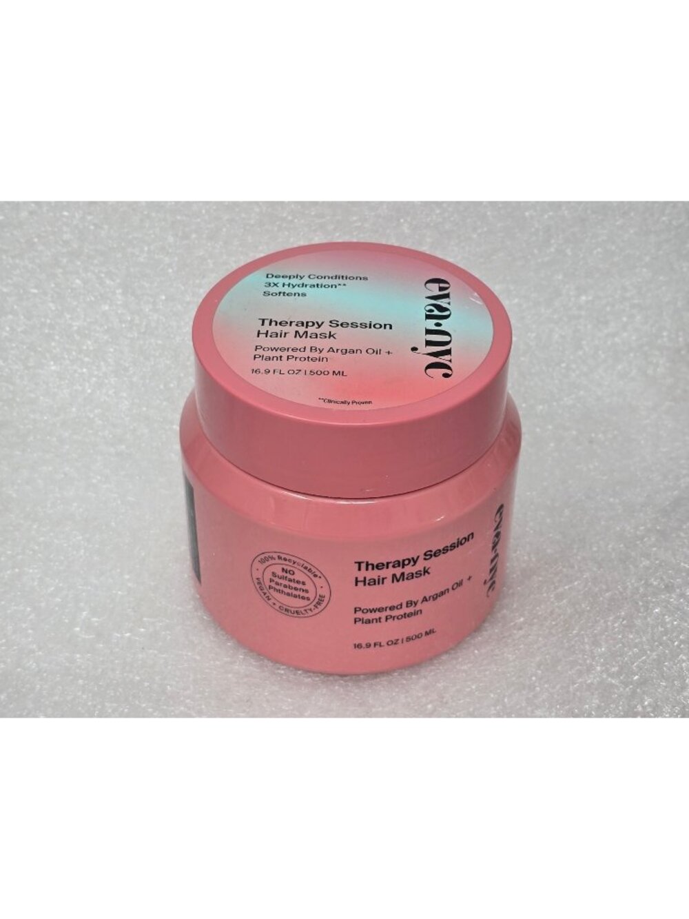 Eva Nyc Therapy Session Hair Mask 16.9 Oz Deep Hydration Argan Oil Plant Protein